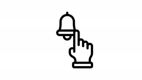 animación de iconos de línea de suscripción