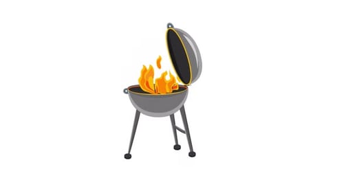 Barbecue Cooking Vector Symbol