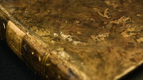 Pan Across Ancient Book Cover Texture