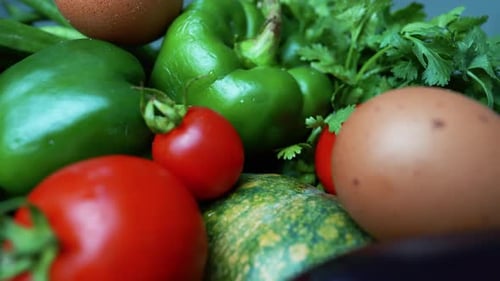 Fresh Vegetables Close-Up Shot