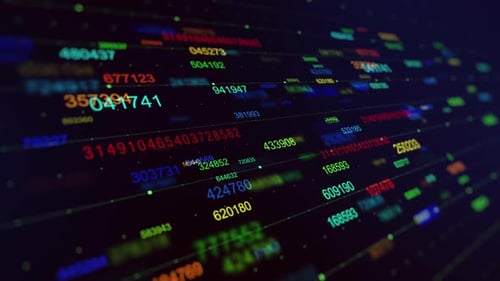 Random Numbers Generator Background Multicolor