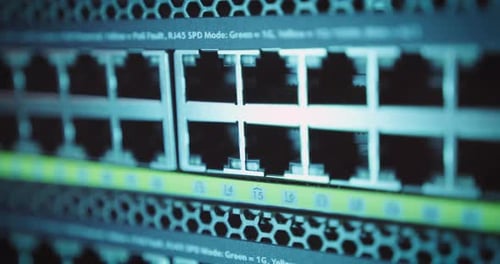 Smooth camera panning across multiple ports of ethernet internet switch