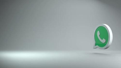 Animated 3D WhatsApp Logo Reveal