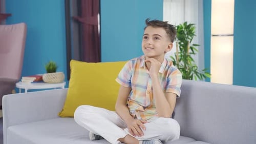 The boy who approves the idea that comes to mind while thinking.