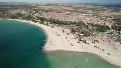 Breathtaking Aerial Panorama of Punta Arena Araya's Serene Beachfront
