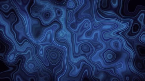 Abstract Fluid Blue Liquid Morphing Seamless Loop Background