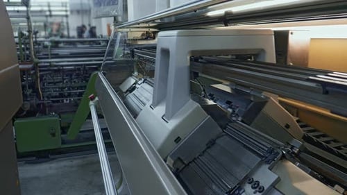 Production Process in a Textile Factory 4k