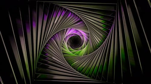 Spinning fractal shaped tunnel