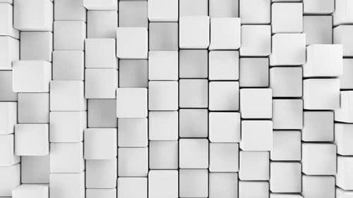 3D Geometric Cubes Pulsating Loop Background