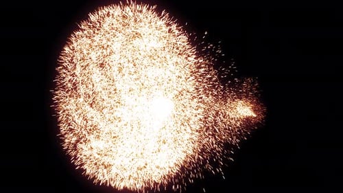 Golden Sparkle Particle Burst Logo Reveal