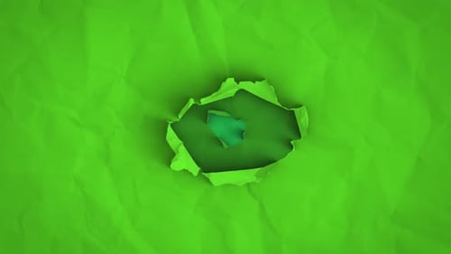 Layered Green Paper Reveal