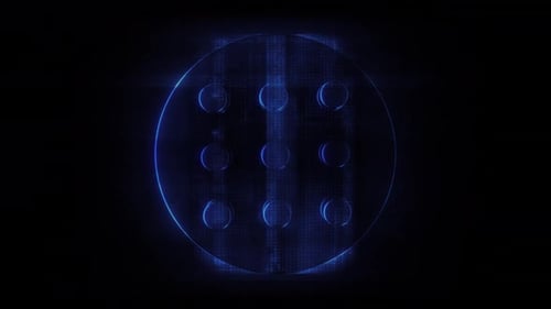 Forme d'extrusions circulaires holographiques