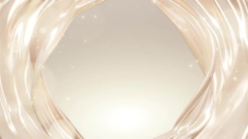 Golden Cream Background with Flowing