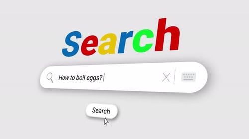 How to boil eggs? in Search Bar and click on search