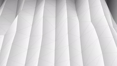 Dynamic Abstract White Geometric Polygonal Background Loop