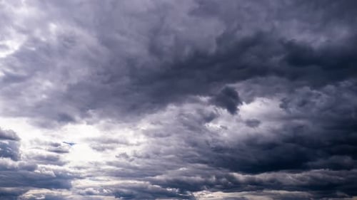 Storm Clouds Move in the Sky Timelapse