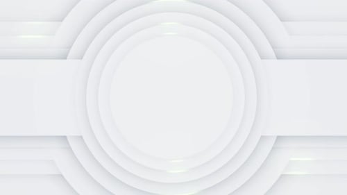 White Abstract Circle Animation