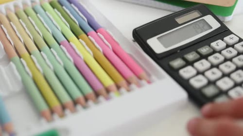 Child with Calculator