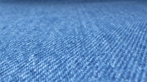 Close Up of Blue Denim Fabric Texture