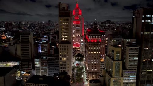 Deslumbrante horizonte de São Paulo no centro de São Paulo, Brasil.