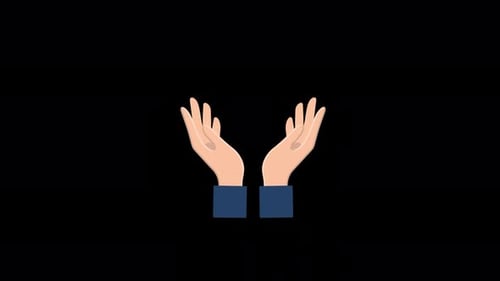 Hand Moving Animation Video - Transparent
