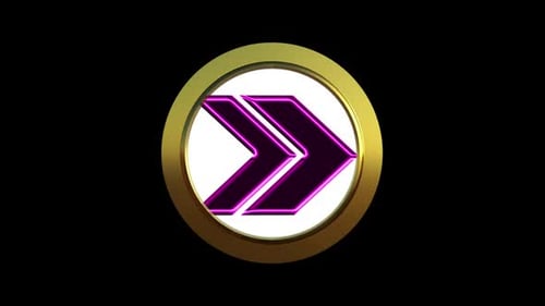 Purple Neon Arrow V1