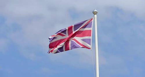 Union Jack Flag of the United Kingdom Waves