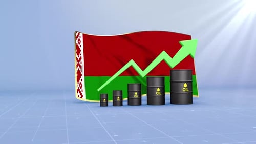 Belarus Oil Revenue And Reserves Growth With Rising Green Arrow