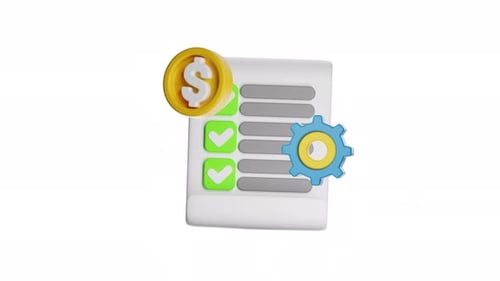 3D-Symbolanimation Geldmanagement