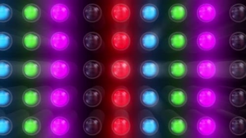 4 K Colored Flashing Lights Loop