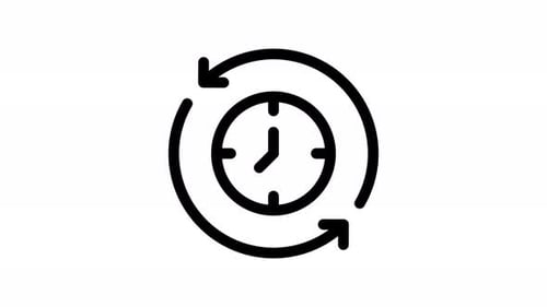 duration line icon animation