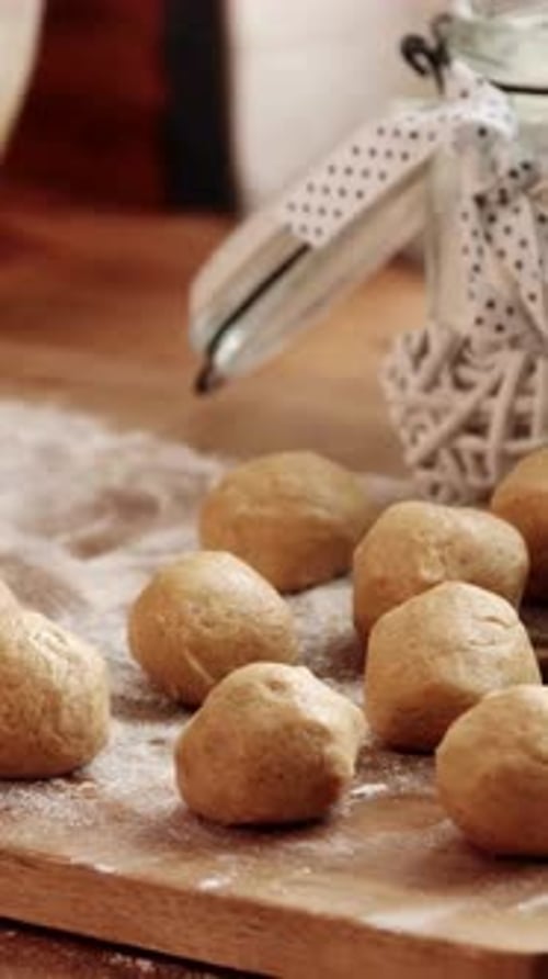 Vertical View Of Homemade Cookies