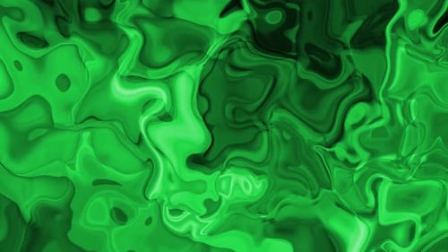 Green Color Liquid Animated