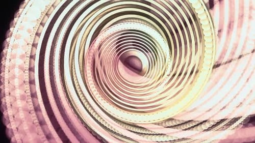 Colorful Glowing Lights Tunnel Loop