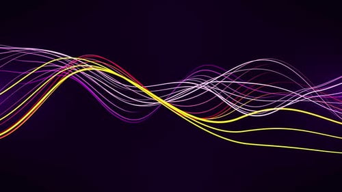 Colorful Abstract Flowing Lines Motion Background Loop