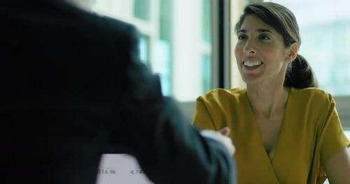 Business People Handshake in the Office board room for Meeting