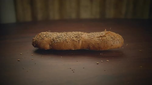 Bakery Concept of Homemade Breads Loaf Pastry Food Background