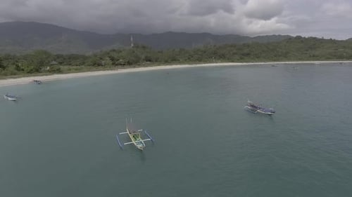 Aerial beautiful beach views