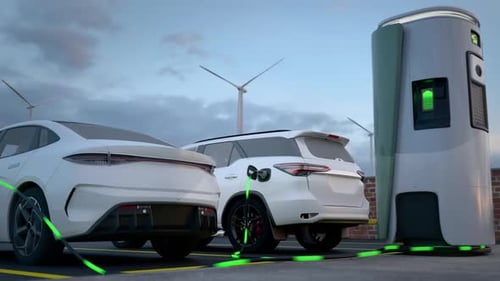 Electric Vehicles Charging Station with Renewable Wind Energy