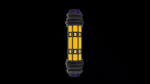 Scifi Yellow Energy Cell Alpha Loop