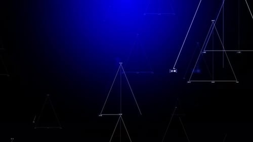 Technologie: Schleife mit blauem Hintergrund