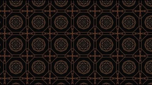 Seamless Looping Geometric Ornament Pattern Abstract Background