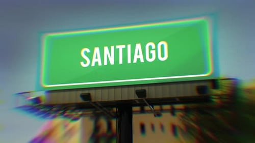 Santiago City Urban Street Billboard