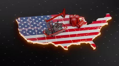 United States Oil Pumpjack Crude Petroleum Fuel Barrels