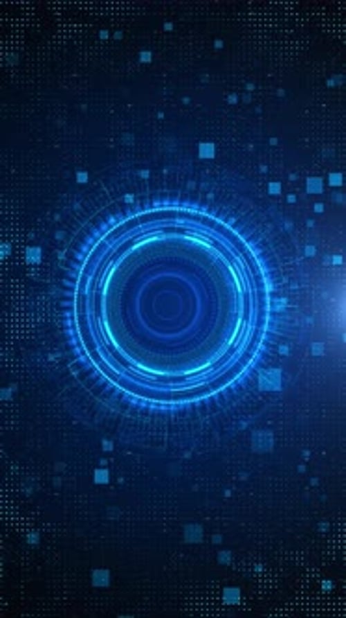 Artificial Intelligence Server Big Data Machine Learning Algorithms 3D Data Storage Processes Digita