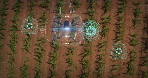 Drone Scans Crops with Digital Interface