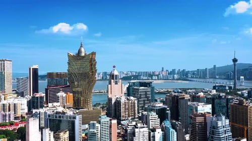 Urban scenery of Macao Peninsula, China
