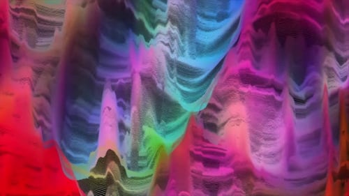 Glitch Displacement Loop 4K Abstract Pixel Scanline Surface Animation for VJ & Motion Graphics