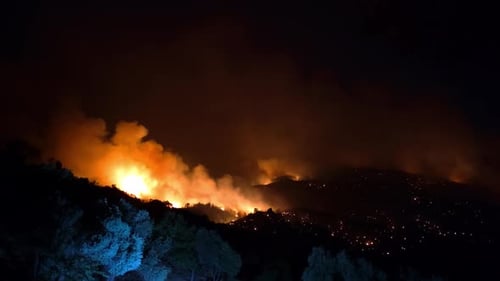 Wildfire at Night