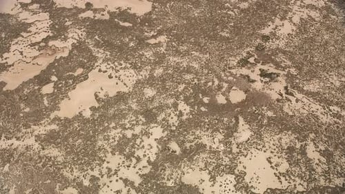 Nevada, Usa Circa-2019. Aerial View of Abstract Patterns in Desert Area